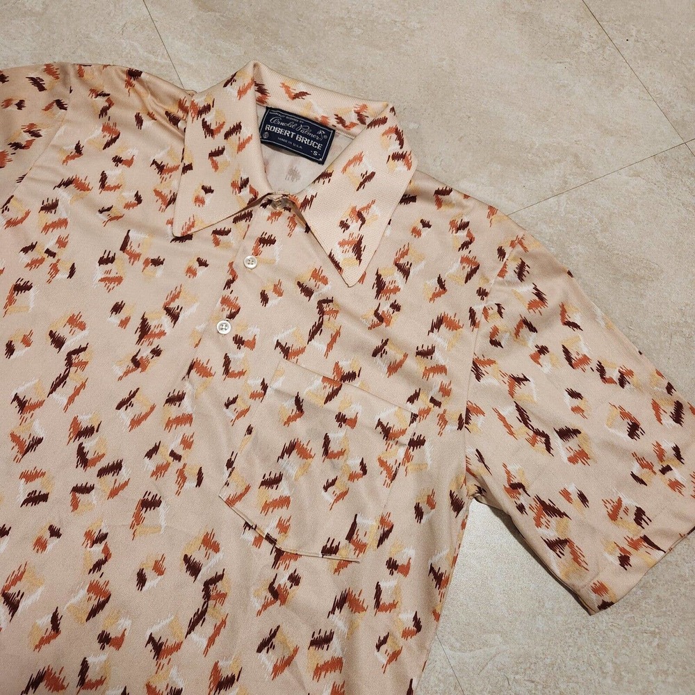 VTG Arnold Palmer Robert Bruce Mens‎ S Small Polo Pocket T Shirt USA Made